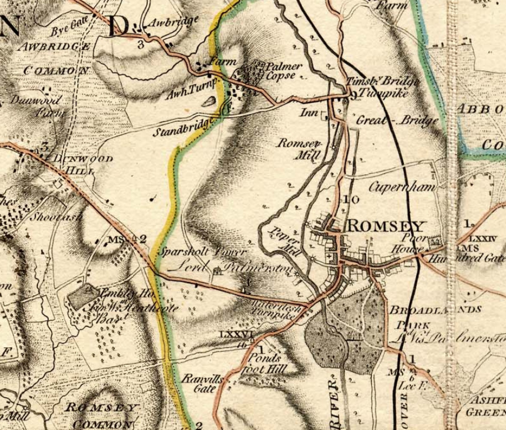 Turnpikes around Romsey