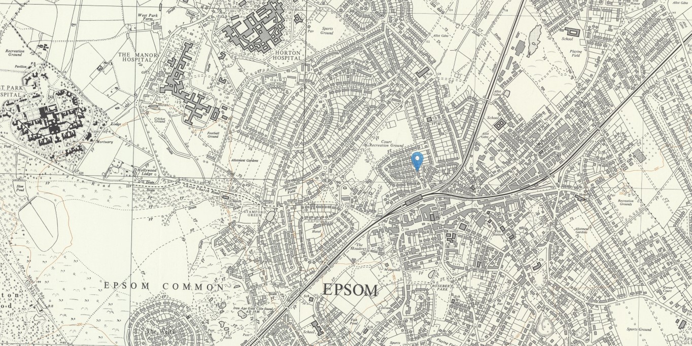 OS 1 to 10560 NLS TQ26SW A Surveyed Revised 1952 to 1961 Published 1962