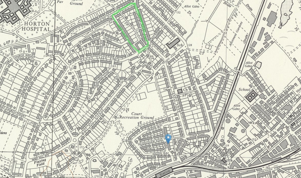 OS 1 to 10560 NLS TQ26SW A Surveyed Revised 1952 to 1961 Published 1962 Epsom Court