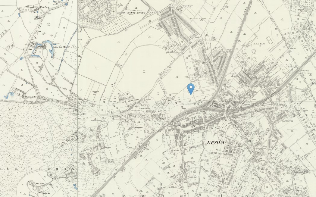 OS 25 NLS Surrey XIX 5 Revised 1912 Published 1913