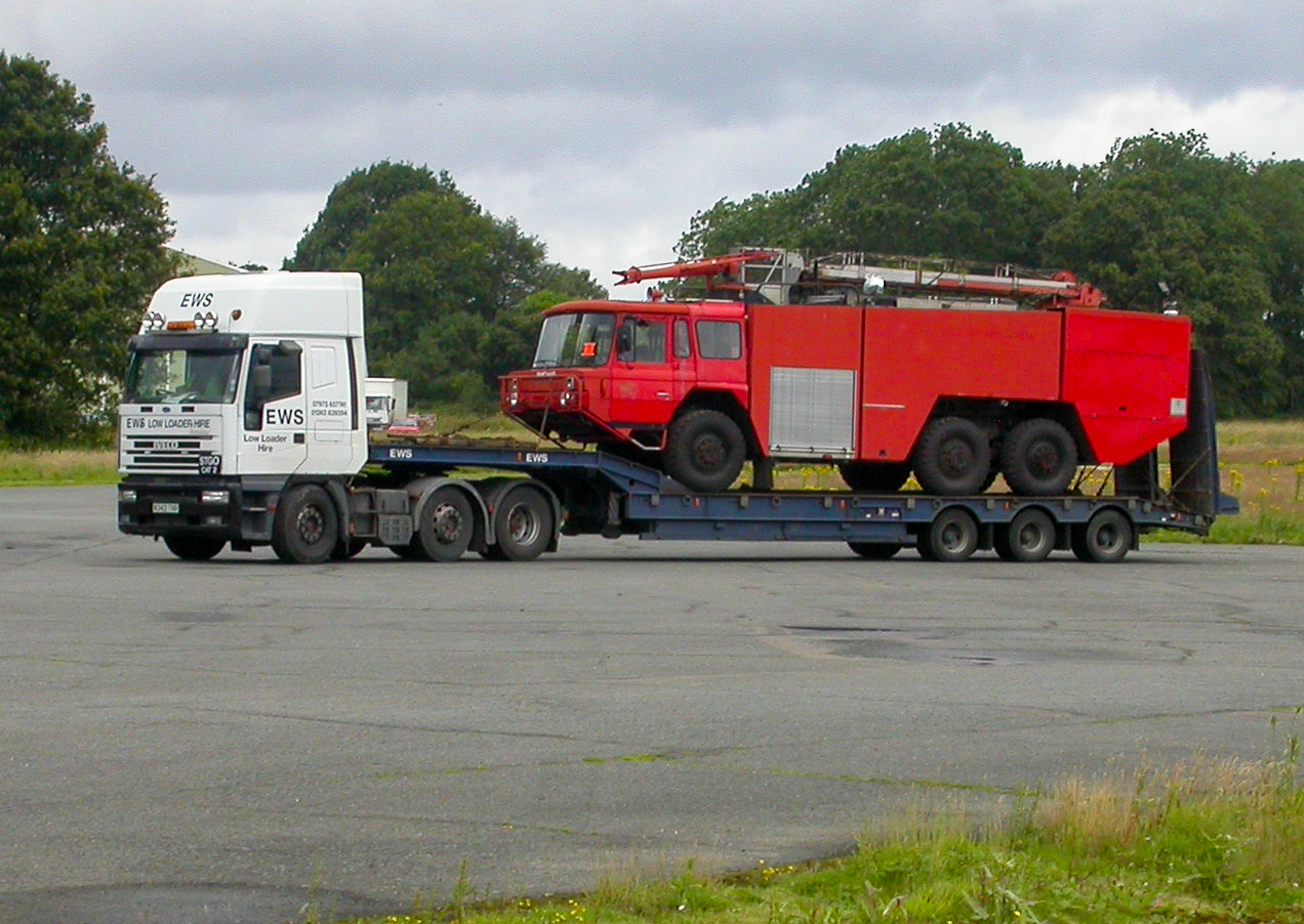 Mark 12A leaves Dunsford on Low Loader