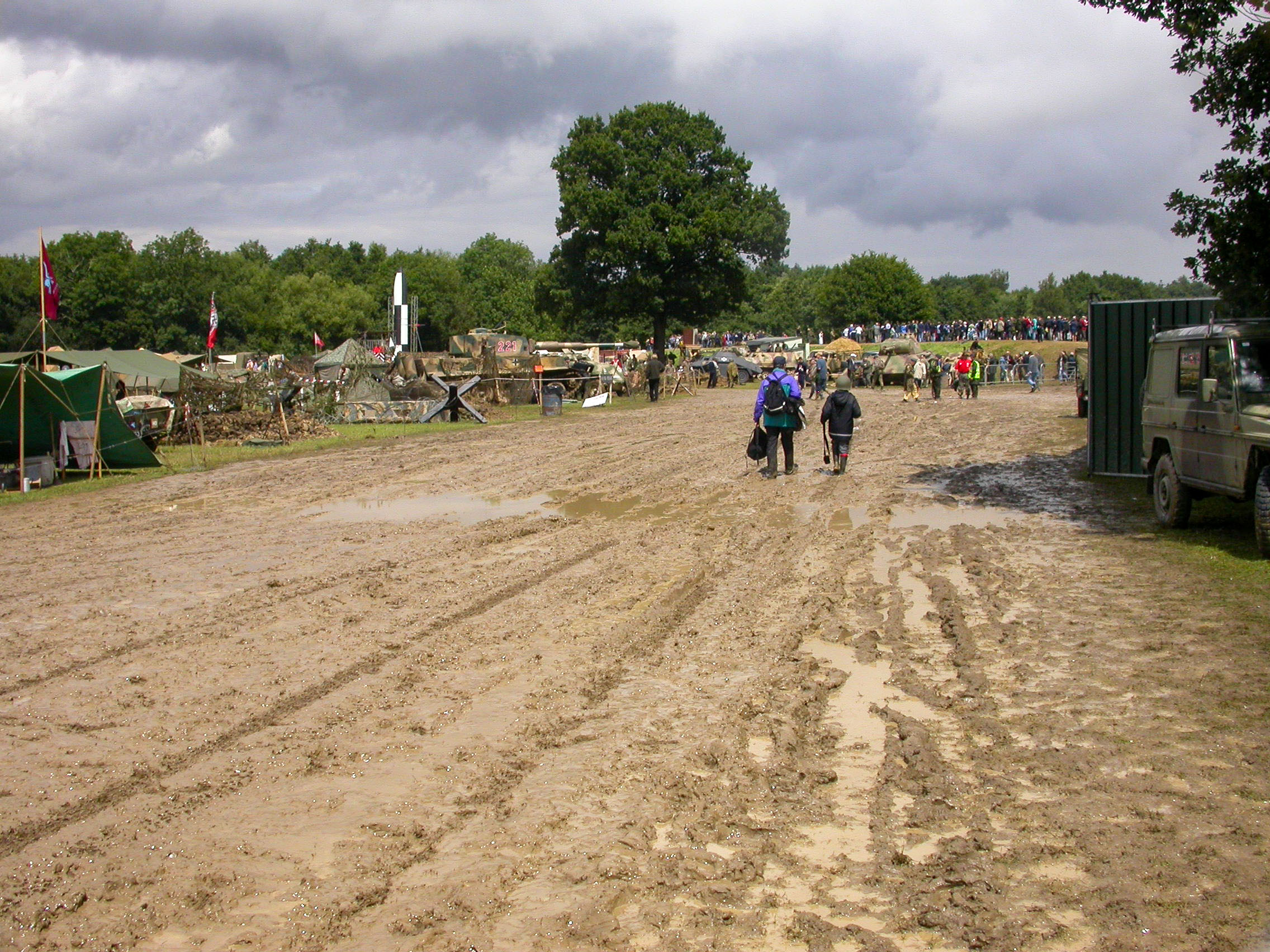 Mud on road not a deterrent