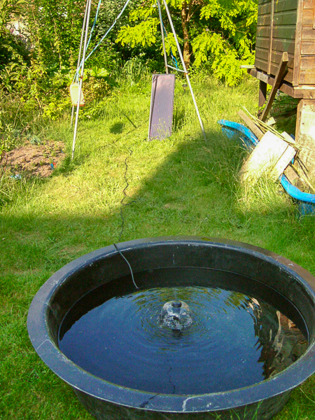 Fig 7A Testing the solar pump